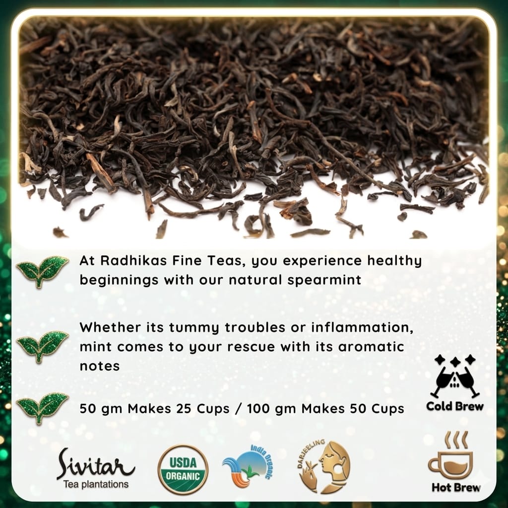 Virgo Zodiac Tea Gift – Refreshing Spearmint Tea Infusion