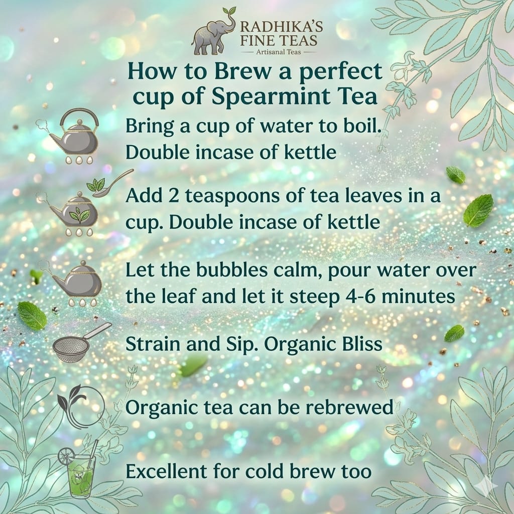 Virgo Zodiac Tea Gift – Refreshing Spearmint Tea Infusion