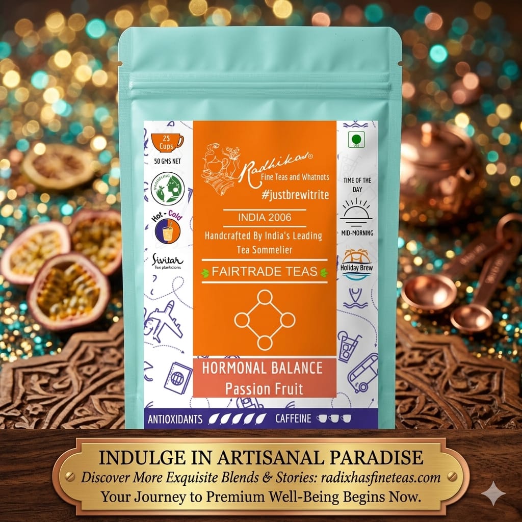 Wellness Darjeeling Passion Fruit Tea  Refreshing & Uplifting Infusion