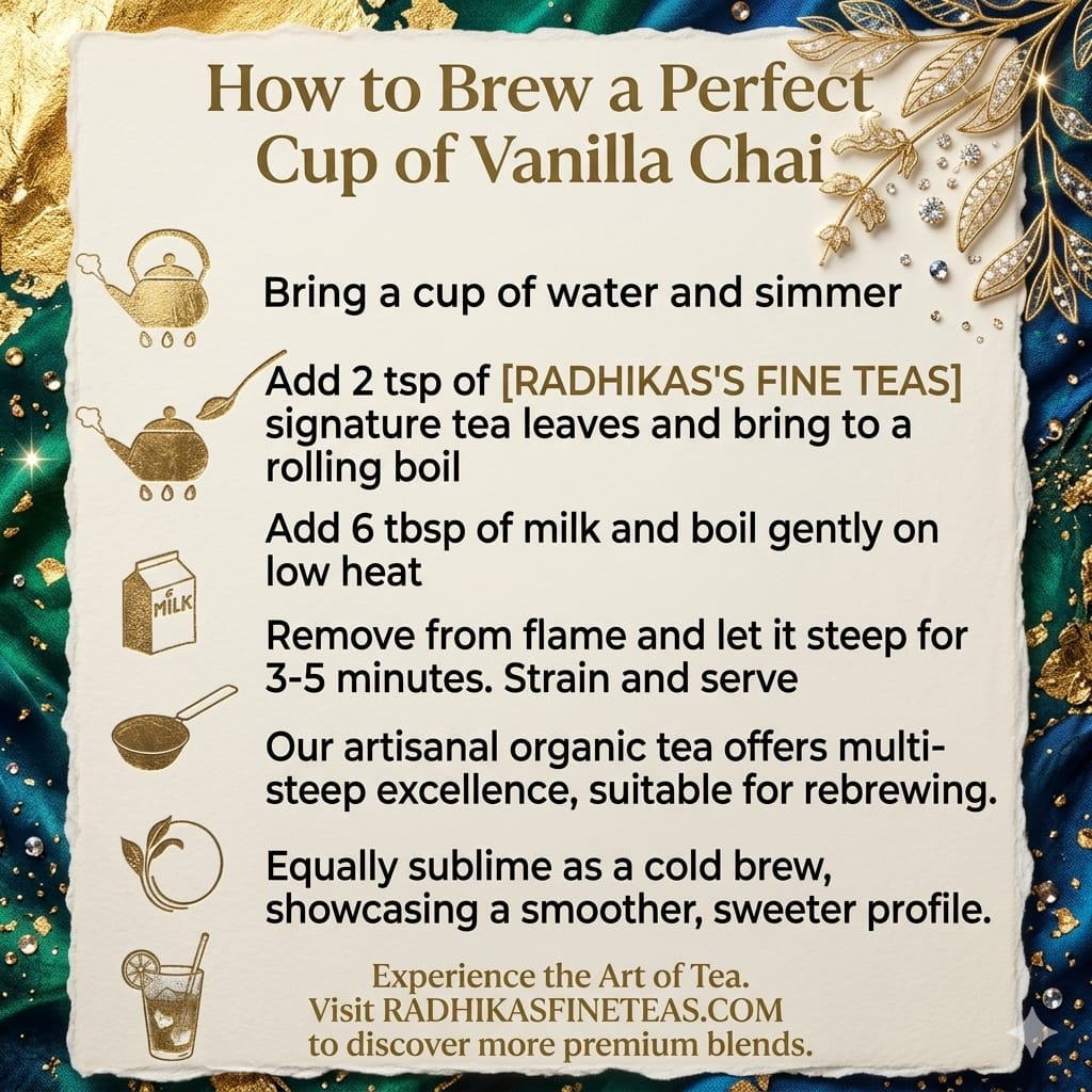 Vanilla Chai Tea Smooth, Calming & Aromatic Blend