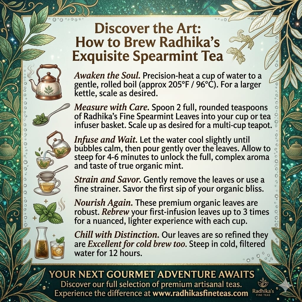 Spearmint Darjeeling Tea Fresh, Calming & Digestive