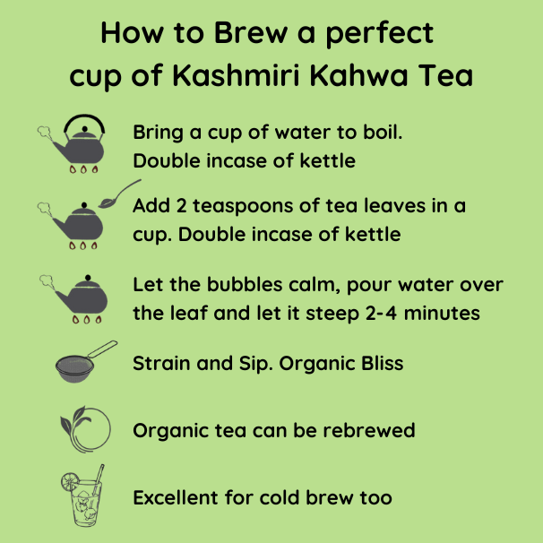 Scorpio Kashmiri Kahwa Tea - A special blend that celebrates the Super Power, Zodiac Tea Collection, Gifting