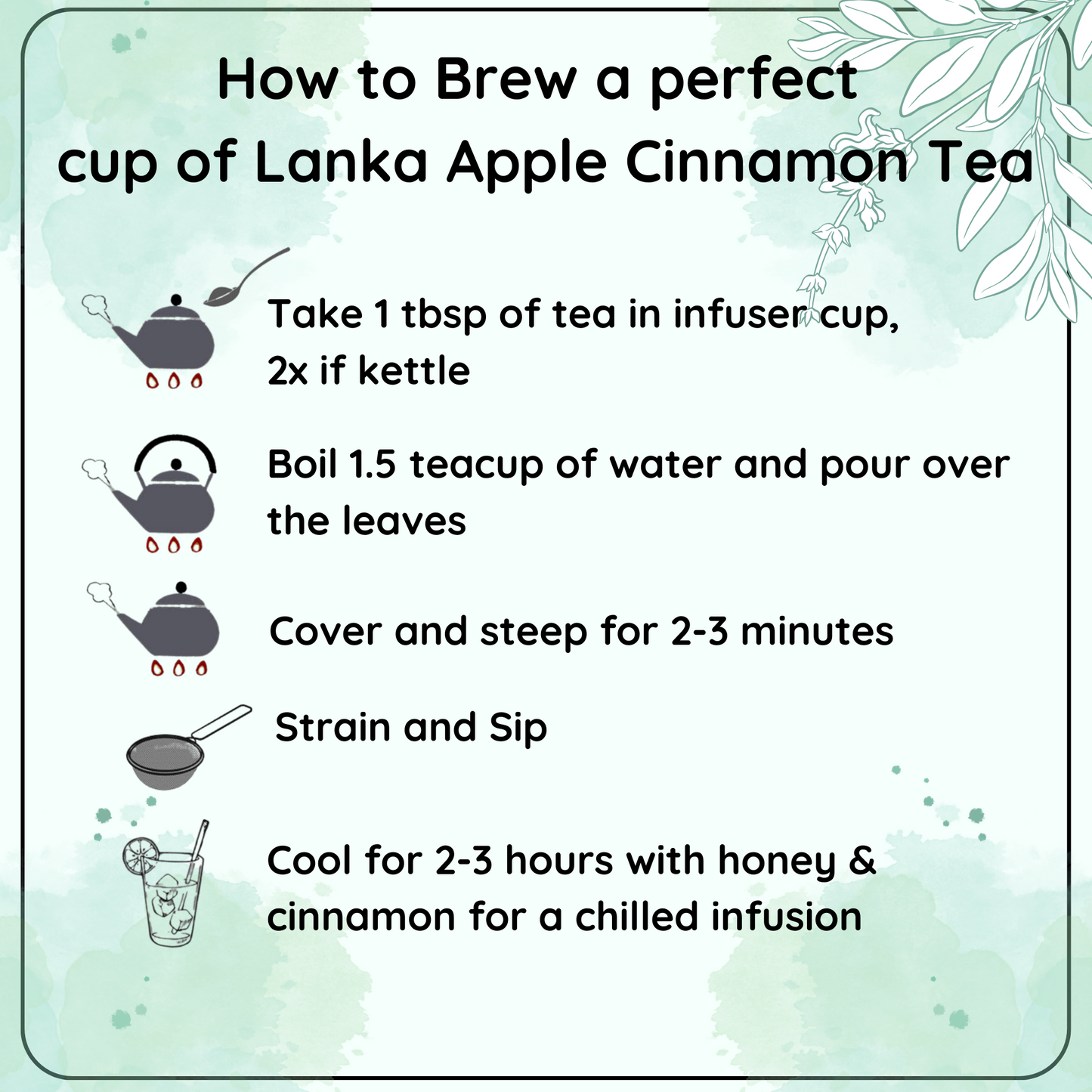INVIGORATING Lanka Apple Cinnamon Tea - A Tea for Warmth and Spice - Radhikas Fine Teas and Whatnots