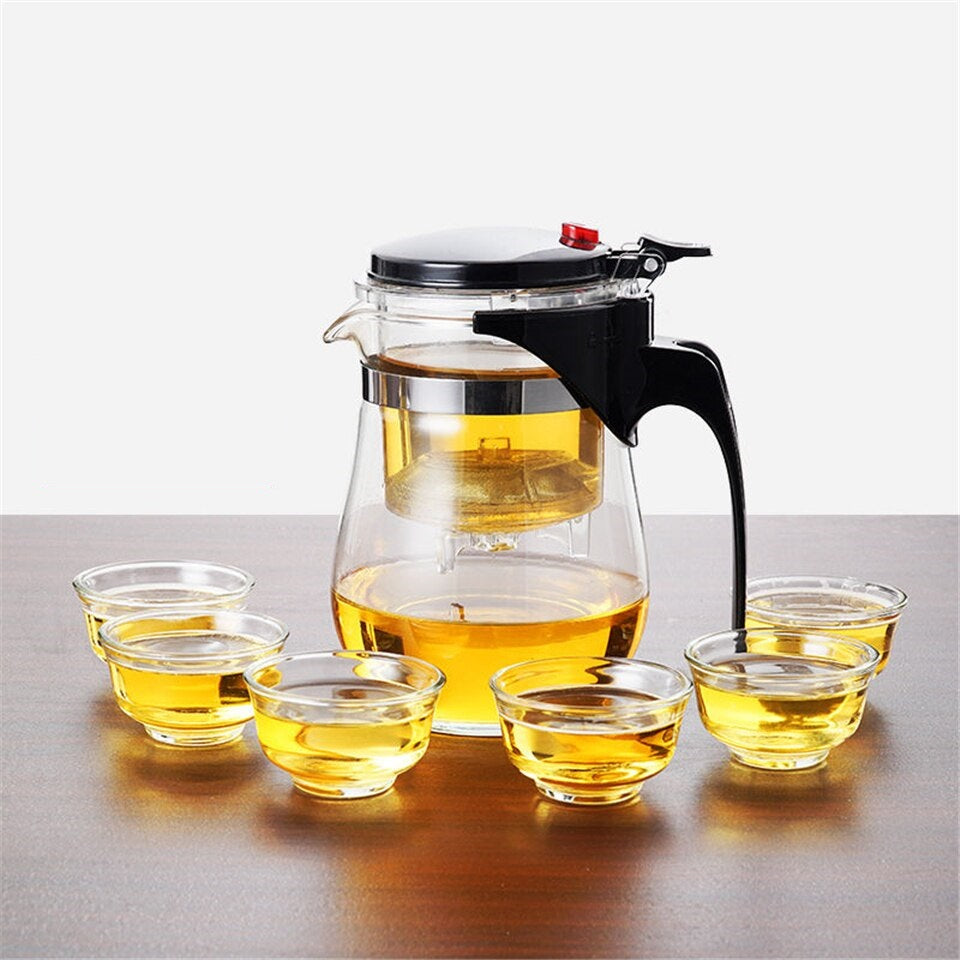 Glass Push Kettle: The Ultimate Tea Brewing Device - Radhikas Fine Teas and Whatnots