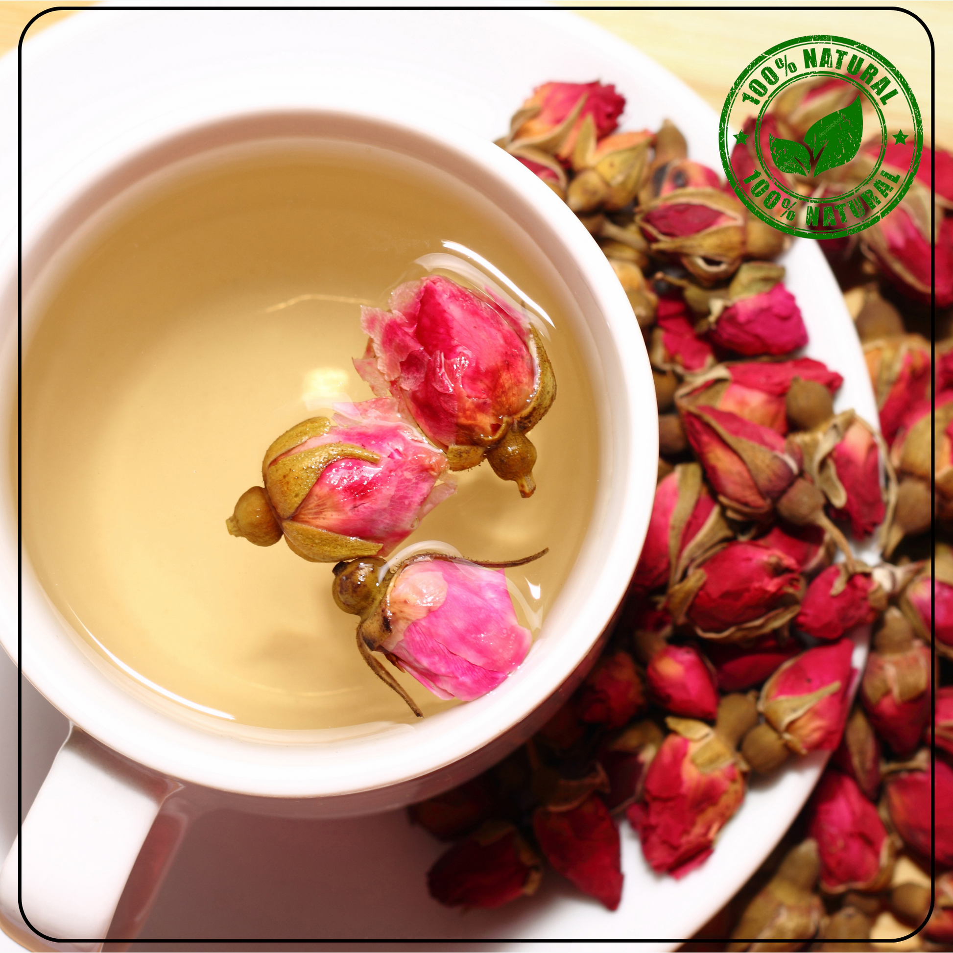 BEAUTEA China Baby Rose Buds Decaf Tisane - A Tea for Romance and Beauty - Radhikas Fine Teas and Whatnots