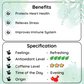 CALMING Jasmine Pearl Green Leaf