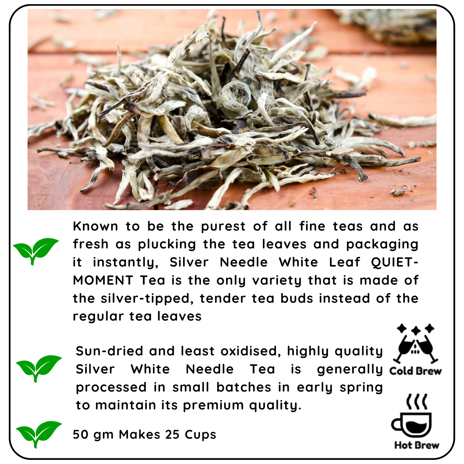 CALMING Silver Needle White Leaf