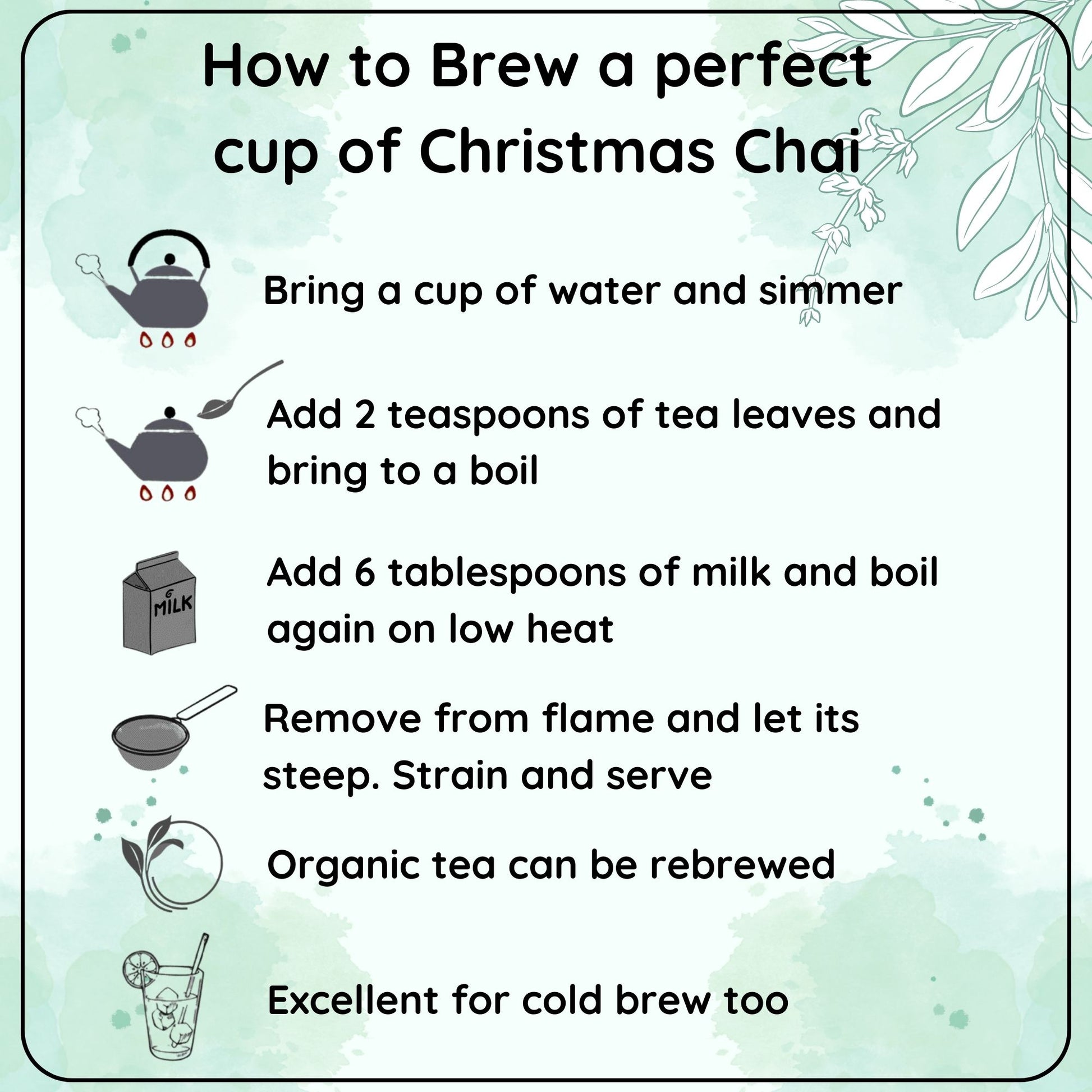 Organic Christmas Chai - A Tea that Celebrates the Spirit of Christmas - Radhikas Fine Teas and Whatnots