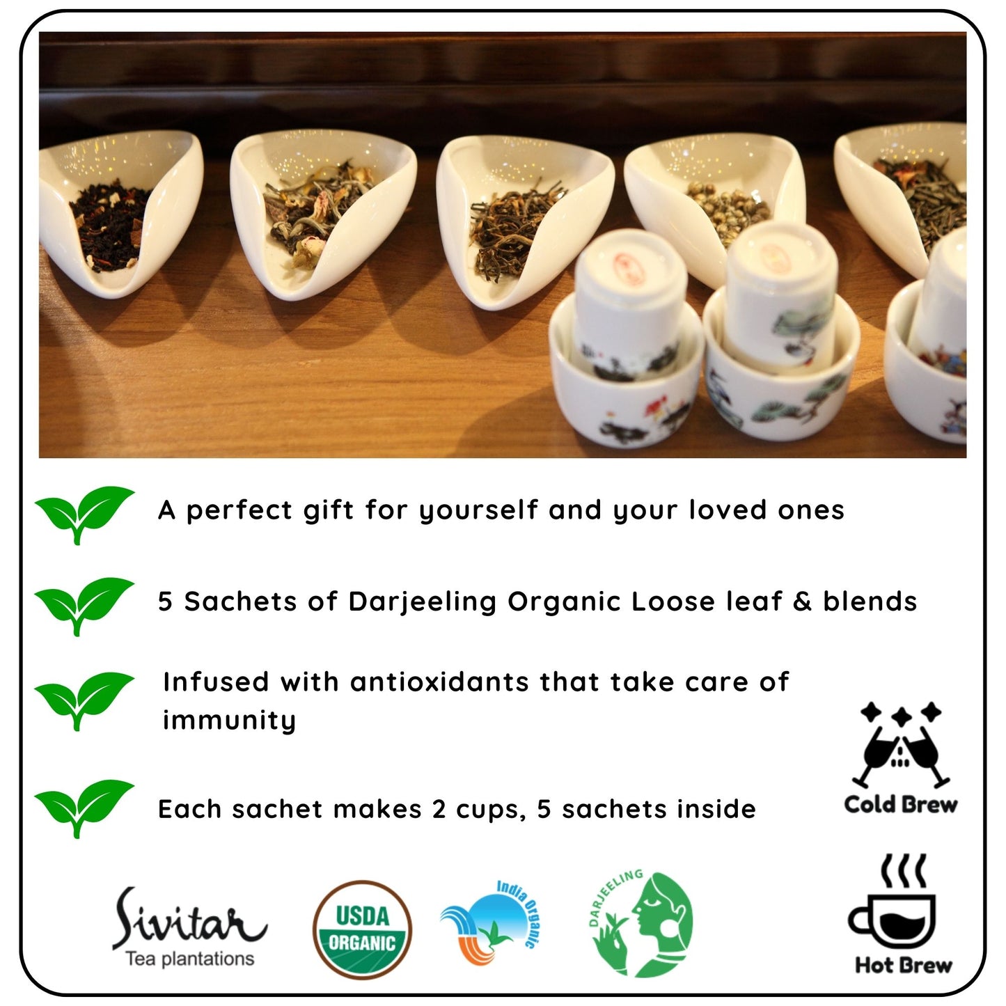 The Crafted Collection (Sampler Pack) - A Tea that Celebrates Artisanal Blends and Natural Ingredients - Radhikas Fine Teas and Whatnots