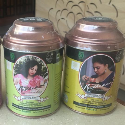 Custom Tea Tins - Choose Your Leaf and Color - Radhikas Fine Teas and Whatnots