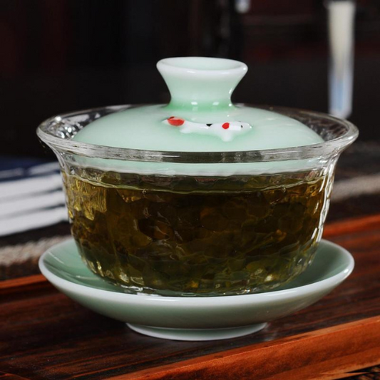 Gaiwan The Brewing Cup With Saucer - The Oriental Teacup Saucer And Lid - Radhikas Fine Teas and Whatnots