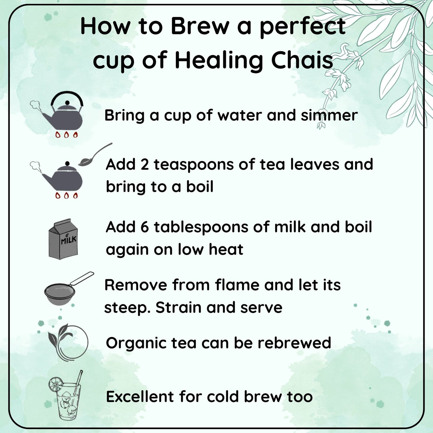 Healing Chai's of India - A cuppa of well being for you, Makes 100 Cups - Radhikas Fine Teas and Whatnots