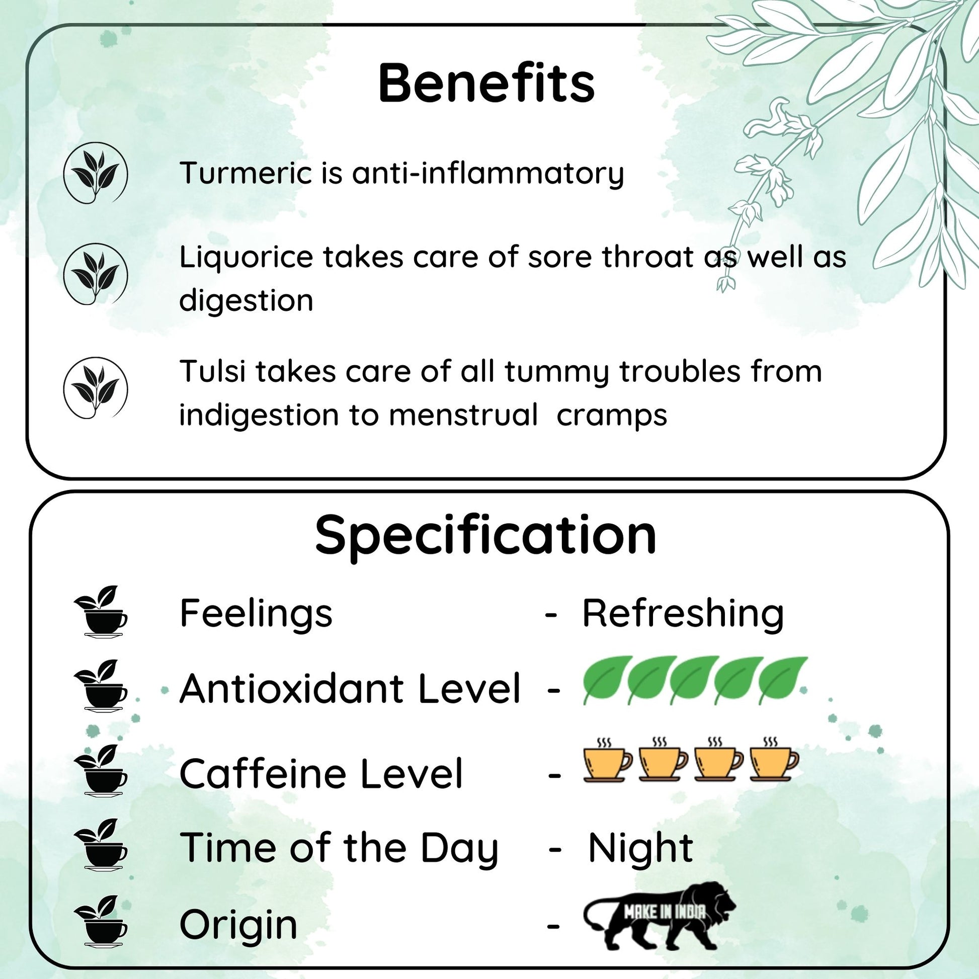 IMMUNITY Turmeric Tulsi Liqourice Chai