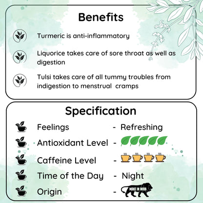 IMMUNITY Turmeric Tulsi Liqourice Chai