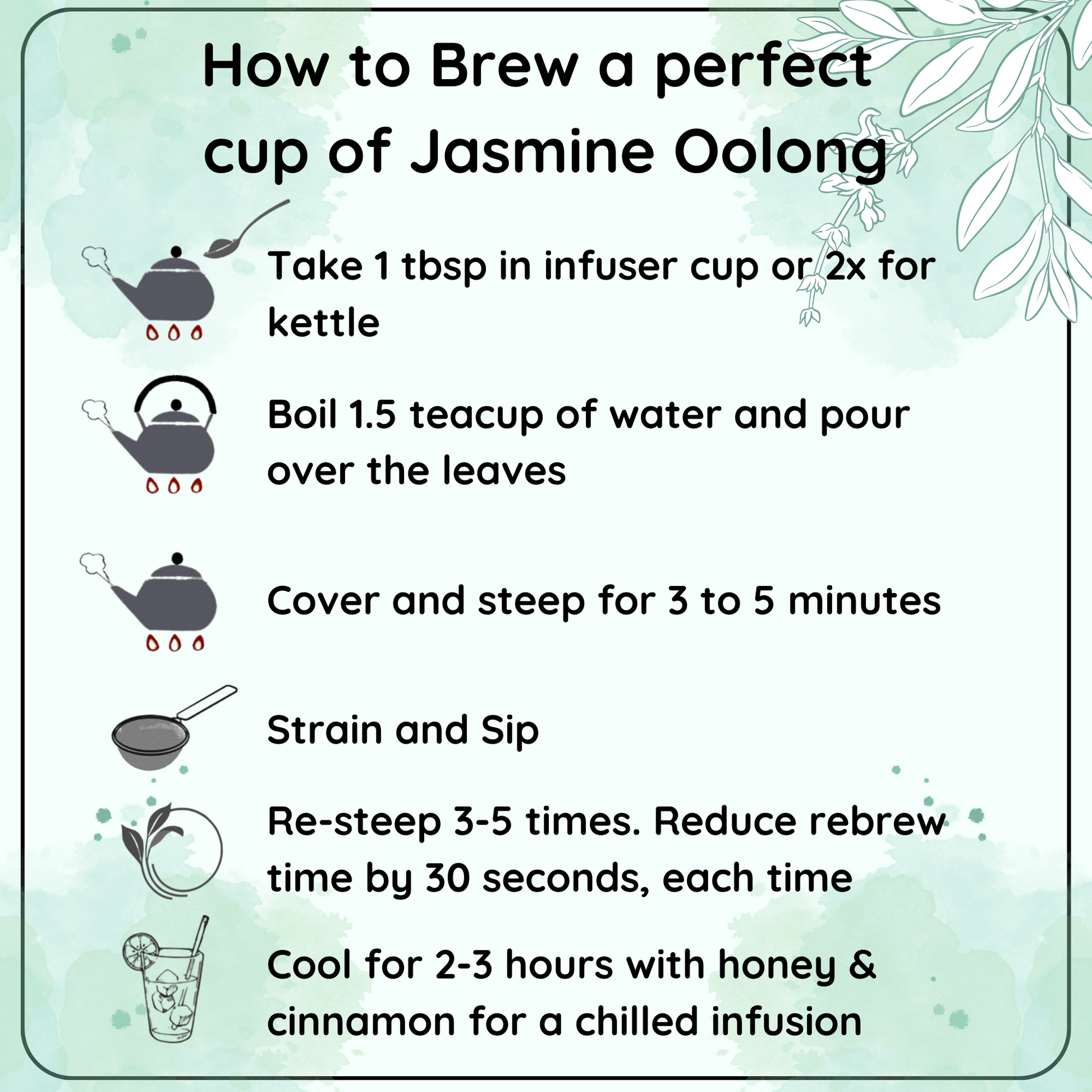 RADIANCE China Jasmine Oolong - A Tea for Glow and Grace - Radhikas Fine Teas and Whatnots