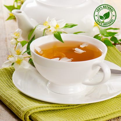 Holiday (Bundle) - Radiance China Jasmine Oolong Tea and Contemporary Glass Kettle - Radhikas Fine Teas and Whatnots