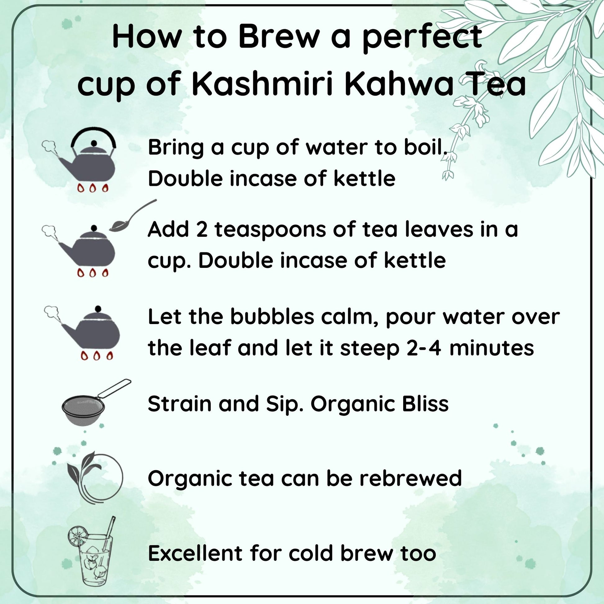 SOOTHING Almond Kashmiri Kahwa - Why You Should Try Almond Kashmiri Kahwa for Cold and Cough Relief - Radhikas Fine Teas and Whatnots