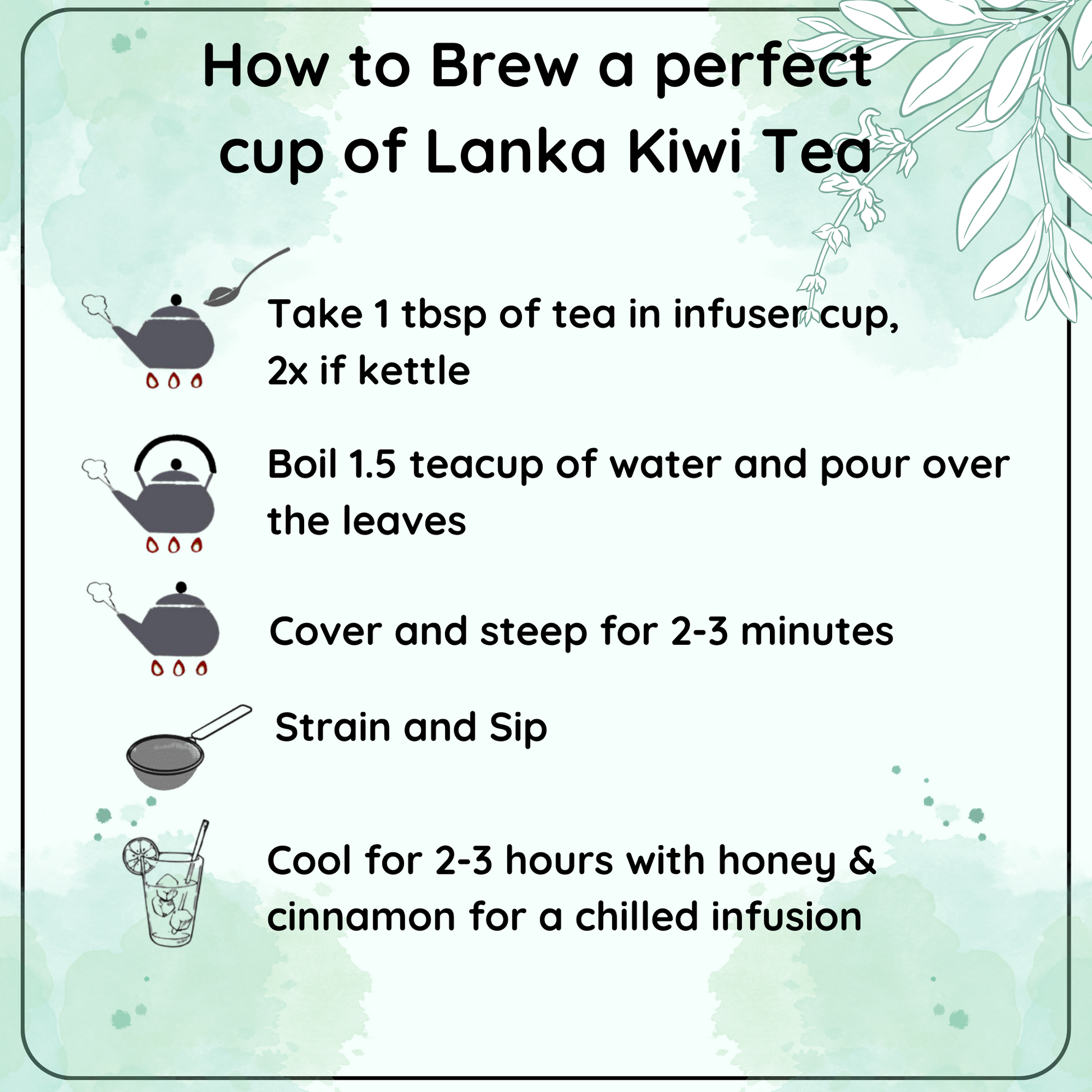 REJUVENATING Lanka Kiwi Tea - A Tropical Delight with Antioxidants and Vitamin C - Radhikas Fine Teas and Whatnots