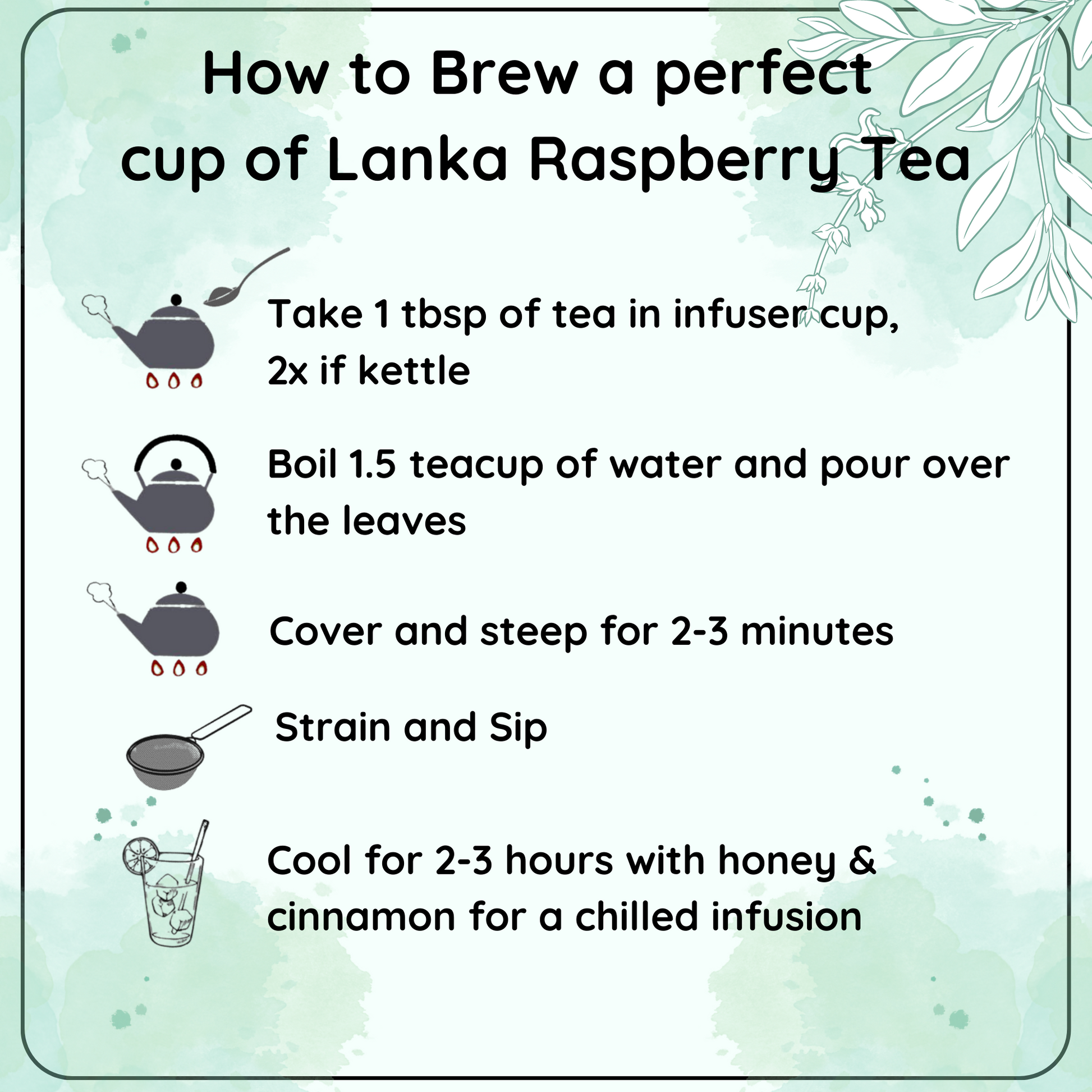 RADIANCE Lanka Raspberry Tea - How to boost your health and mood - Radhikas Fine Teas and Whatnots