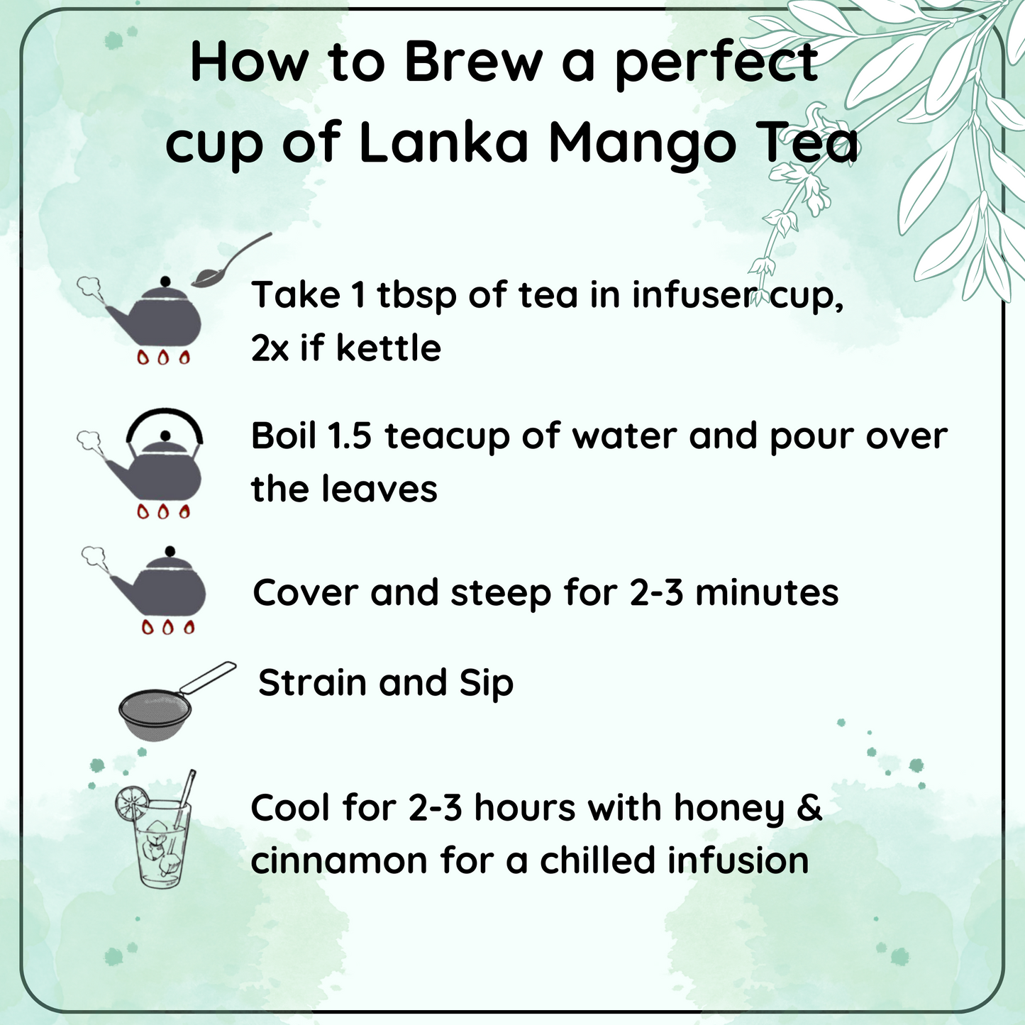 DIGESTIVE Lanka Mango Black Tea - A Tropical Twist on a Classic Black Tea - Radhikas Fine Teas and Whatnots