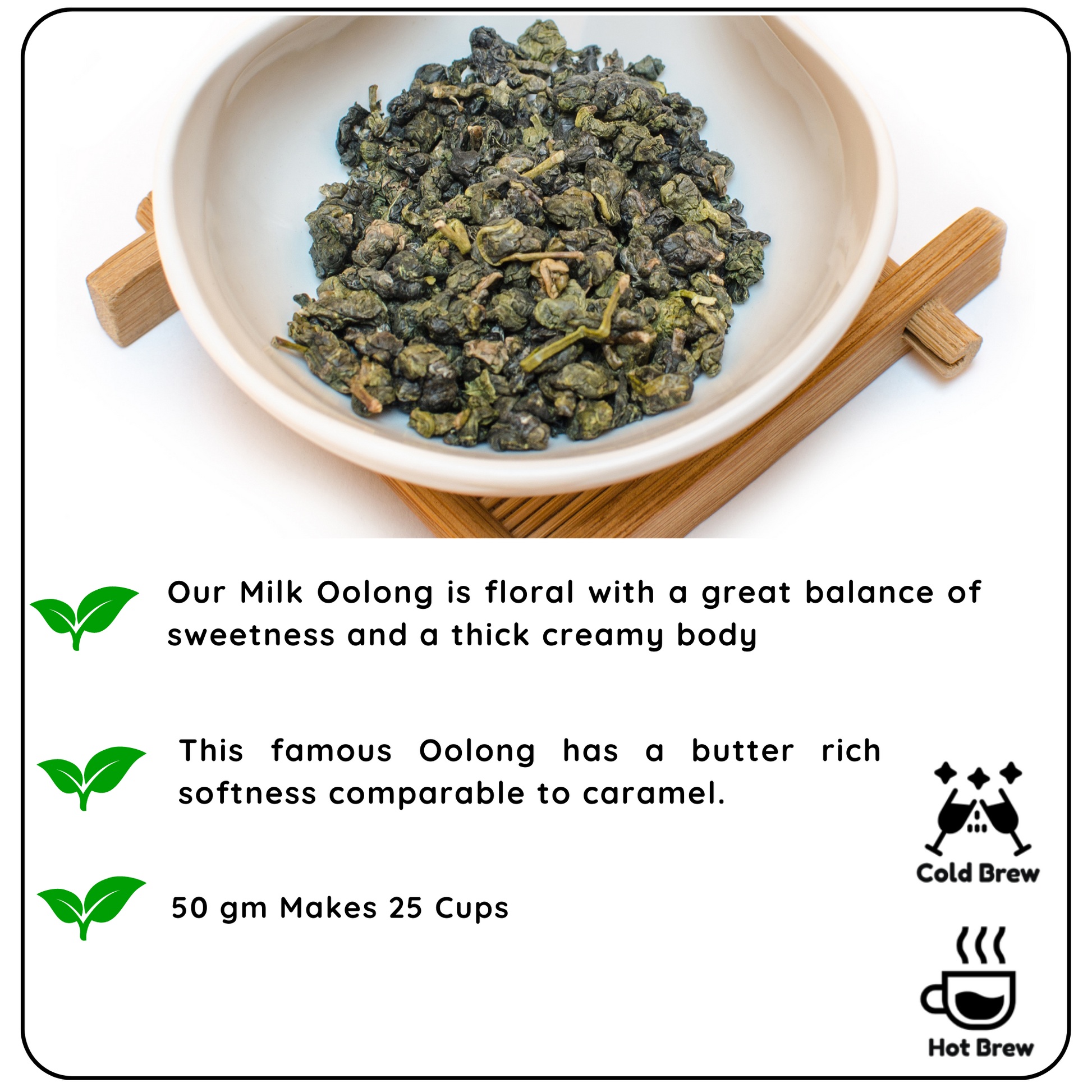 REJUVENATING China Milk Oolong Leaf - A Tea for Relaxation and Vitality - Radhikas Fine Teas and Whatnots