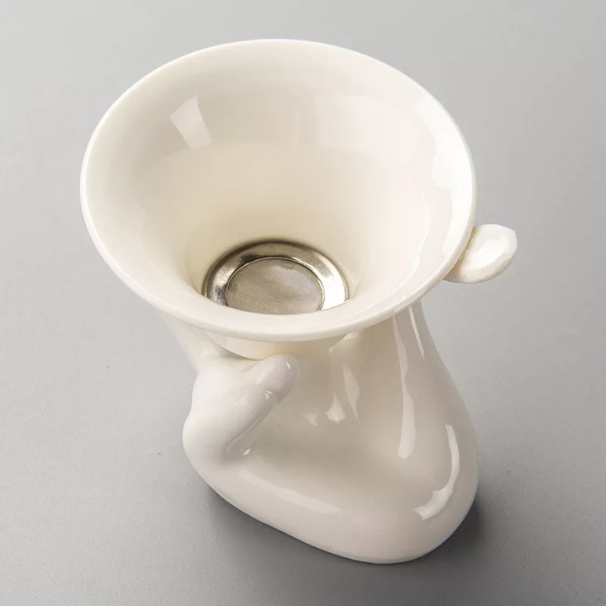 Holiday (Bundle) - Radiance Lanka Raspberry Tea and Porcelain Strainer Set