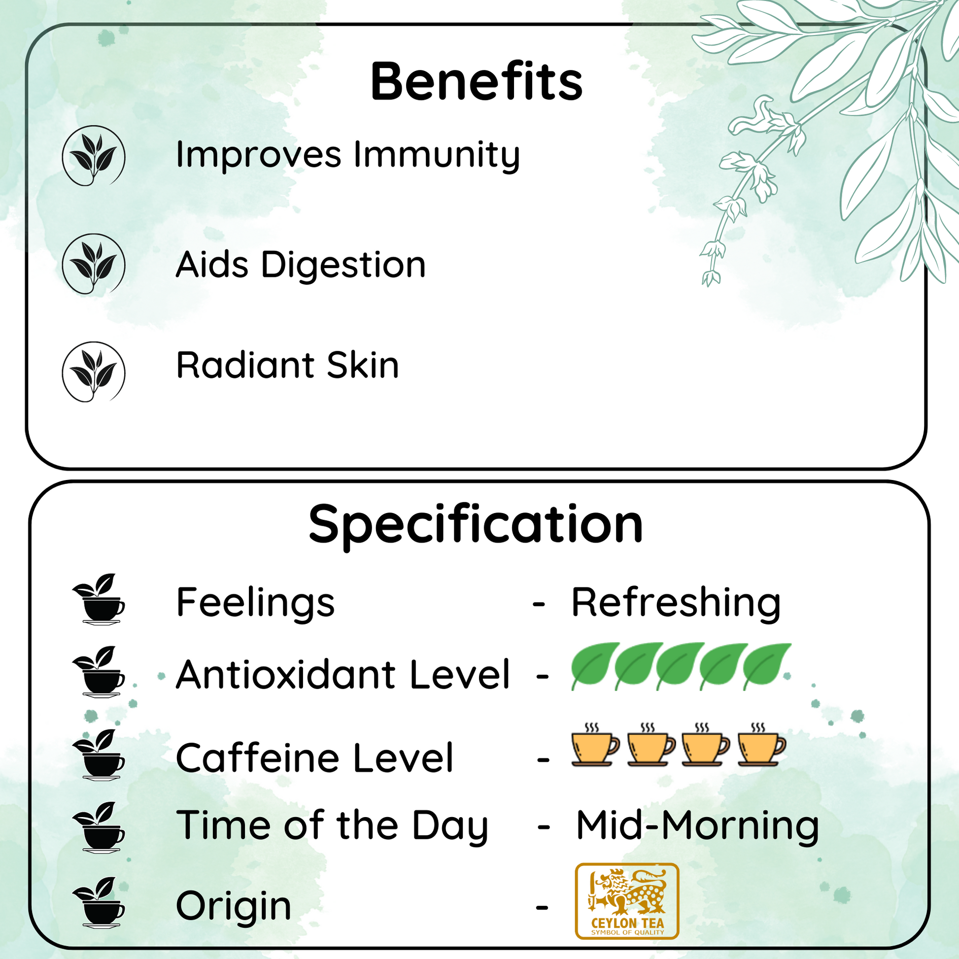 REVVS UP METABOLISM Lanka Kiwi Tea