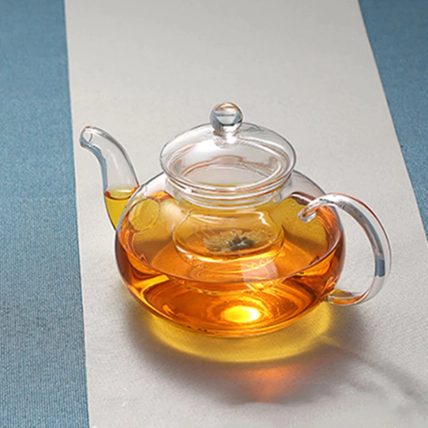 Crafted (Bundle) - Enjoy the Refreshing Taste of Energy Lanka Sencha Tea with a Stylish Glass Kettle - Radhikas Fine Teas and Whatnots