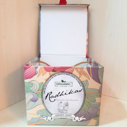 Romance Series Medium Gift Box - The Perfect Way to Say "I Love You" with Tea - Radhikas Fine Teas and Whatnots