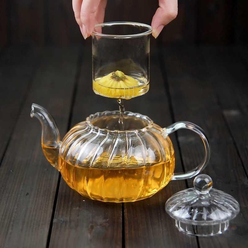 Exquisite Victorian Glass Kettle With Infuser - A Must-Have for Tea Lovers - Radhikas Fine Teas and Whatnots
